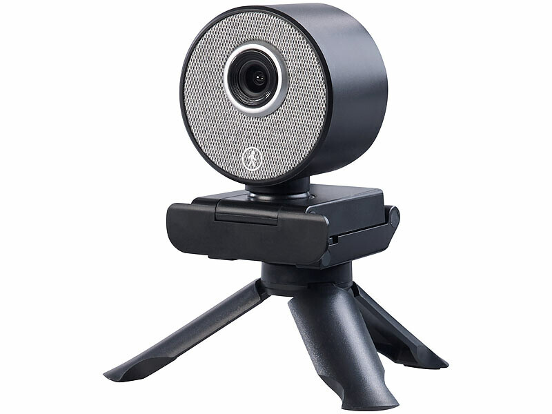 Webcam USB Full HD rotative Somikon avec micro intégré pour PC