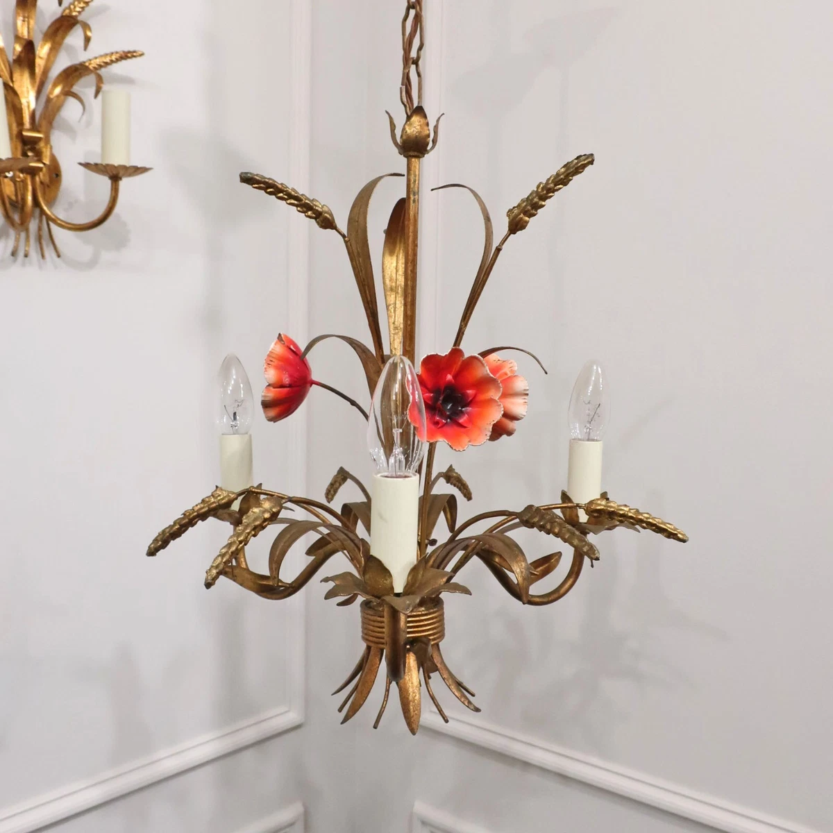 Mid century chandelier best sale vintage