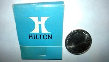 OLD Vintage "HILTON"Stay at the STATLER HILTON INNS matchbox MADE IN USA