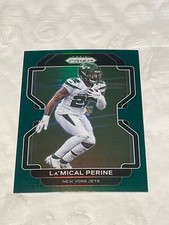 2021 Panini Prizm La’Mical Perine Green Prizm #88 New York Jets