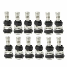 12 KITS TR416 TIRE VALVE STEMS LONG 1 1/2" FITS: .453" & .625" RIM VALVE HOLES