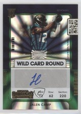 2021 Contenders Rookie Ticket Variation Wild Card Round Jalen Camp #241 Auto 5y5. rookie card picture