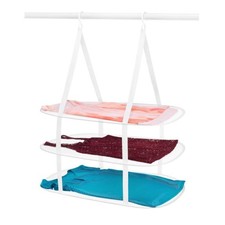 Whitmor 33"HX27.25" W X 19.25" D Steel Hanging Collapsible Clothes Drying Rack