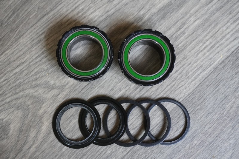HOPE 30mm Bottom Bracket BSA Threaded BBSS30N Black With Spacers