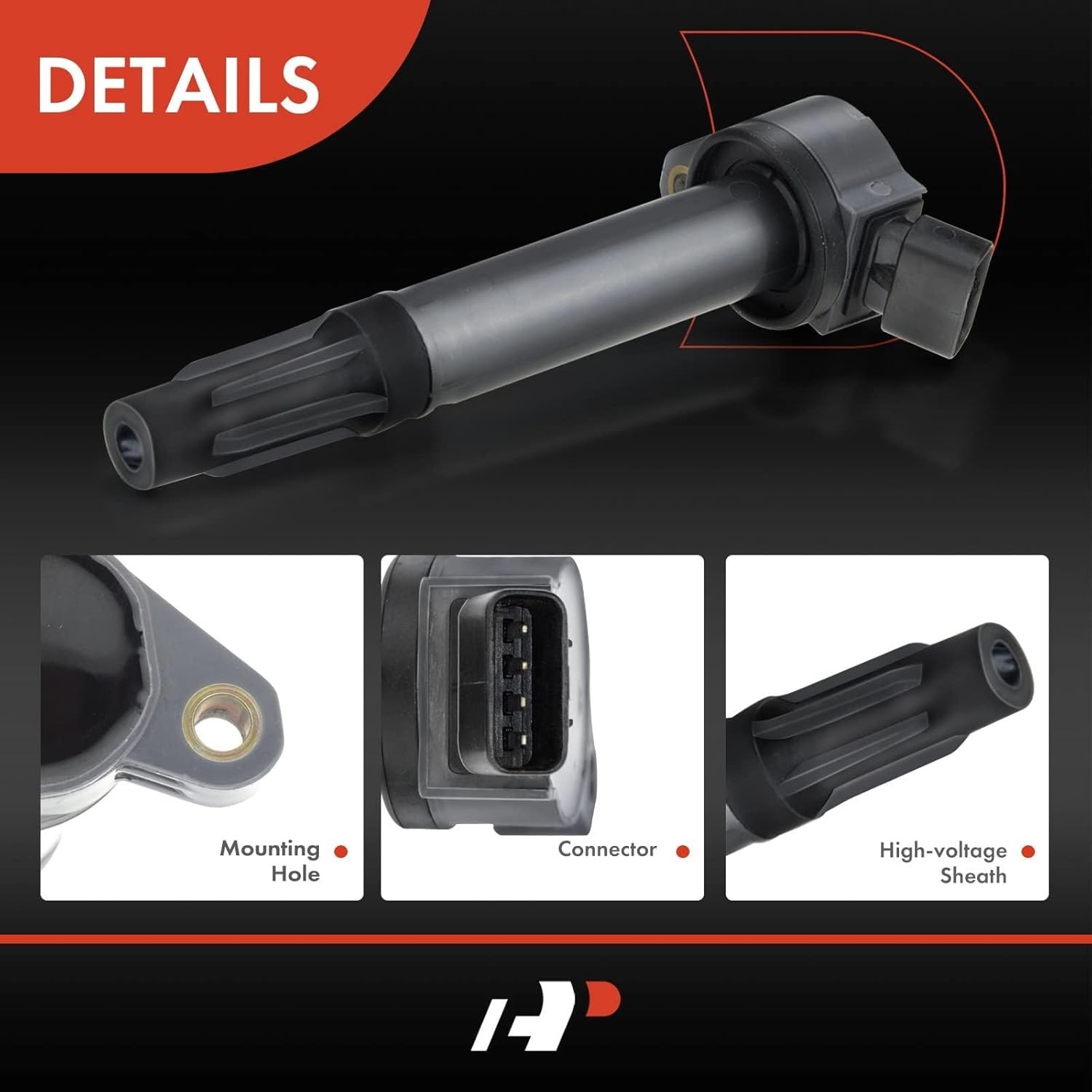 6PCS Bolt-On Ignition Coils for Toyota, Lexus & Lotus - V6 Engine Compatibility