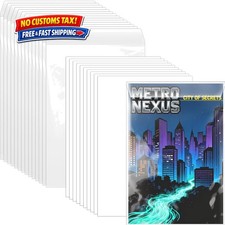 20-Pack Current Comic Book Bags and Boards Set Archival Safe Clear Sleeves