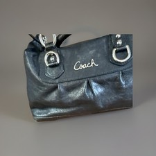 Bolso de hombro Coach Ashley de cuero negro, número de estilo F15445 LEER CON CERTIFICADO DE AUTENTICIDAD