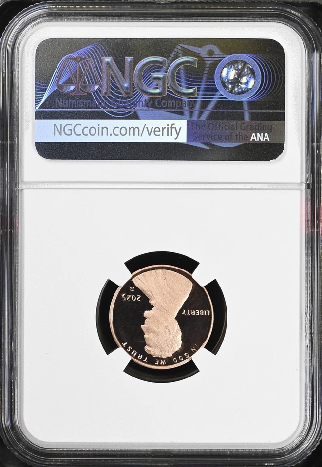Centavo Lincoln Shield 2025 a prueba S 1C NGC PF69RD UCam etiqueta Lincoln último centavo AYG Foto 2 de 2