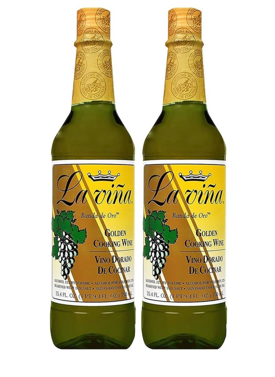 Golden Cooking Wine La ViÑa, Vino Dorado para Cocinar La ViÑa 2 PK