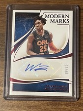 2019-2020 Panini Immaculate Wes Iwundu Modern Marks. Autograph 8/25. Magic NBA.
