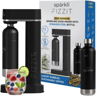 Fizzit Sparkli Soda Maker - Customizable Carbonation & Eco-Friendly 1L Bottle