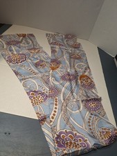 Vintage Scarf, Chiffon, Paisley, 64 10, Head, Neck, Accent, Multicolored