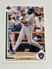1991 Upper Deck Baseball #274b - Dave Parker - Milwaukee Brewers