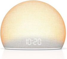 Image of Sunrise Alarm Clock with White Noise Sound Machine Wake-Up Light 5 Gentle Alarm