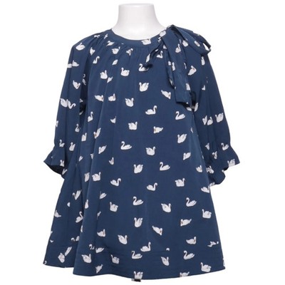 How to Kiss a Frog, Kleid, Größe: 110, Blau/Weiß, Baumwolle/Viskose #jPK