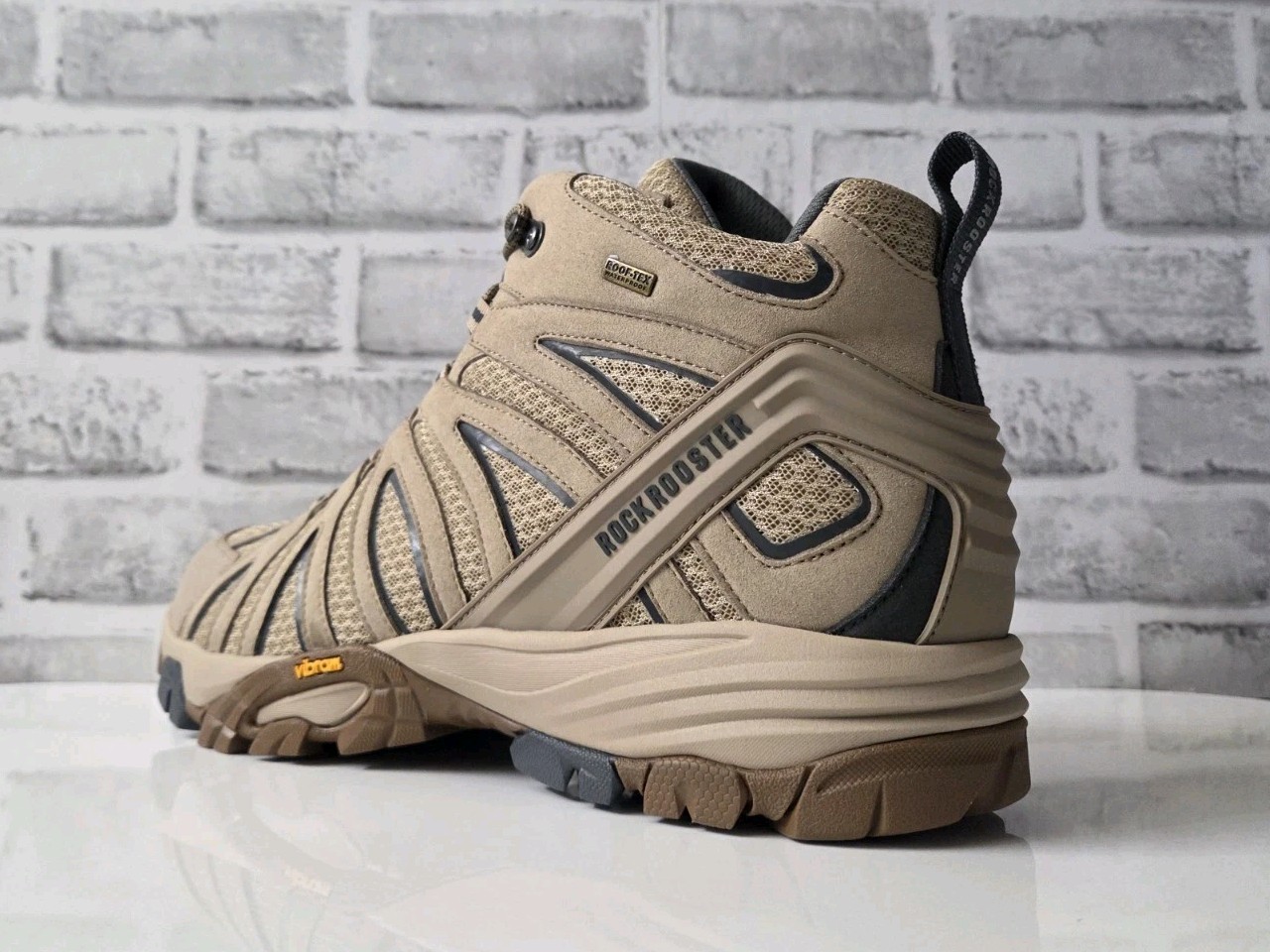 Mens sz 14 Rockrooster Bedrock Vibram  6'' Waterproof Trekking Boots OT21065