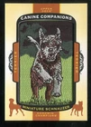 2018 Upper Deck Goodwin Champions Canine Companions Patch Miniature Schnauzer