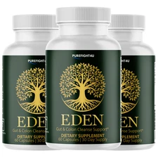 Eden Capsules Intestinal Flora & Digestive Support Supplement - 3 Bottles
