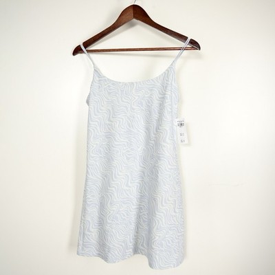 Abercrombie & Fitch Women s S. White/Blue  Traveler Athletic Mini Dress W/Shorts