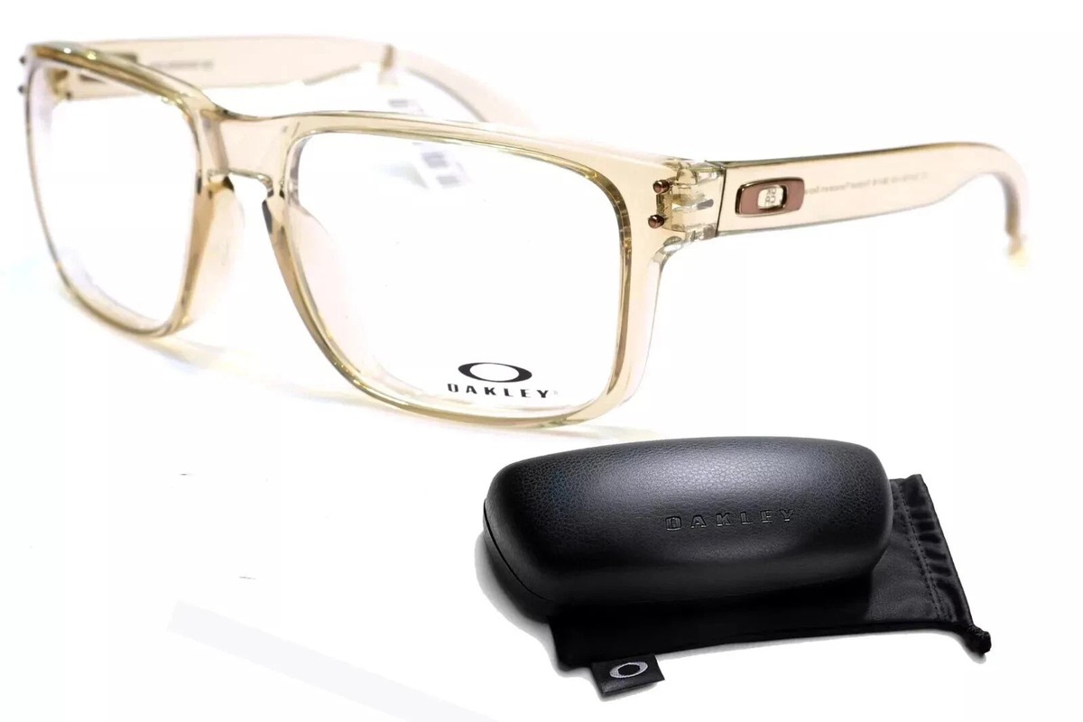 Oakley Holbrook RX OX8156-1456 Polished Transparent Sepia Square