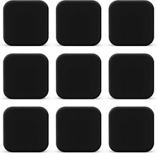 6 PCS Door Stoppers Wall Protector, Black