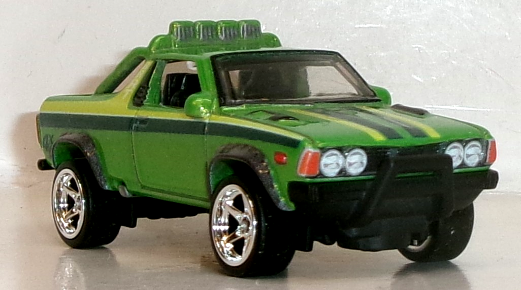 LOOSE 2025 HOT WHEELS PREMIUM GREEN 1978 SUBARU BRAT WHEEL SWAP