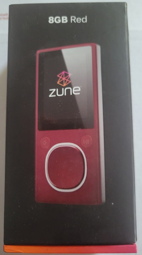 Zune Box Only 8GB Red. BOX ONLY, NO ZUNE DEVICE