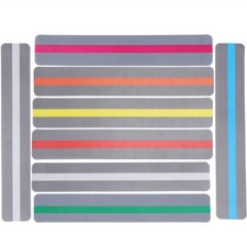 8Pcs Guided Reading Strips Colorful Highlight Bookmark Tool For Children PVC New