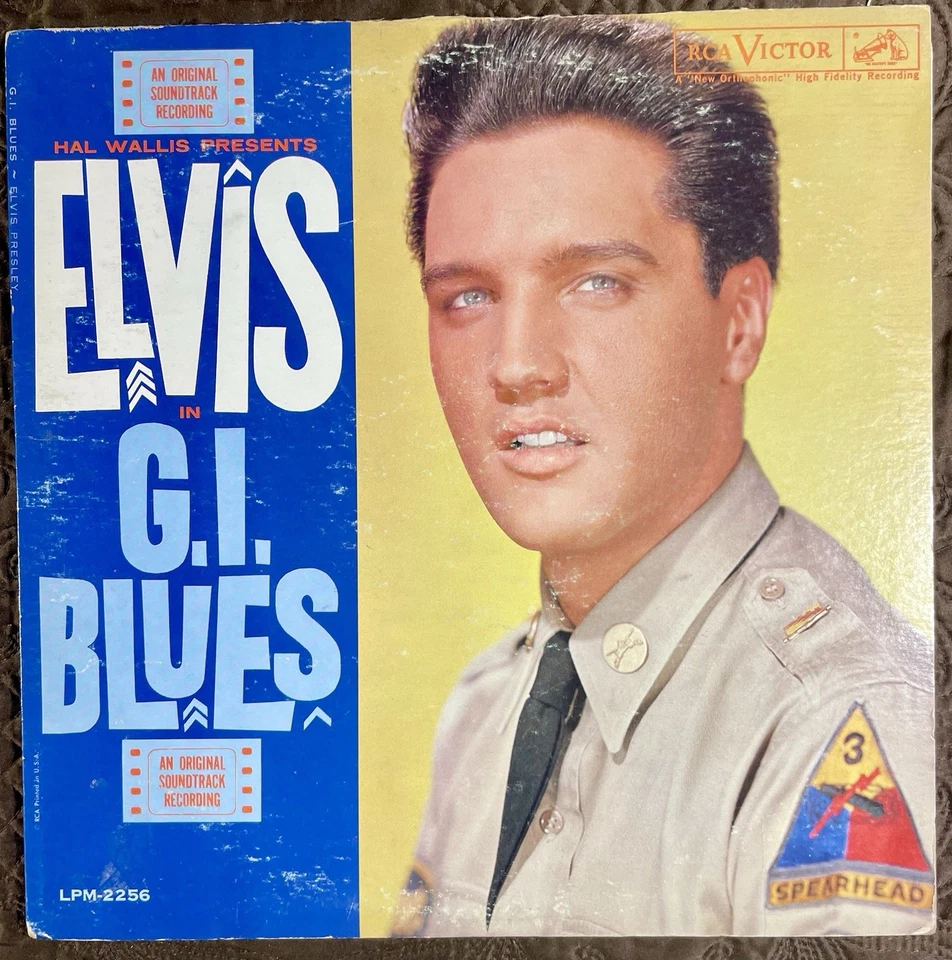 VINTAGE ELVIS PRESLEY GI BLUES ORIGINAL SOUNDTRACK RECORDING 1960 LSP2256 - Image 4 of 4