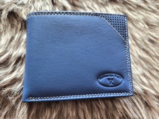 Geldbörse echt Leder Roberto Vialli blau