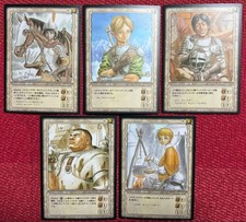 BERSERK TCG Trading Card Game Card Set 5 Rare Cards
