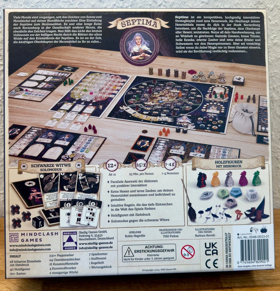 Septima mit Erweiterung Verwandlungen und Omen - Mindclash Games - Deutsch - Bild 2 von 4