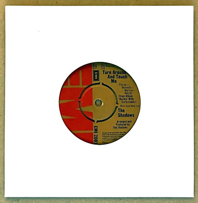 THE SHADOWS ''Turn Around And Touch Me + Jungle Jam'' 1973 UK 7'' Single EMI 2081