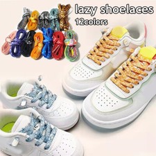 Metal Lock Fits All Shoes Lazy Laces Sneakers Shoelace Shoelaces Elastic No Tie