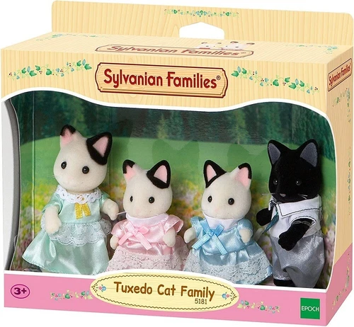 Sylvanian Families Set 5181 - Tuxedo Cat Family