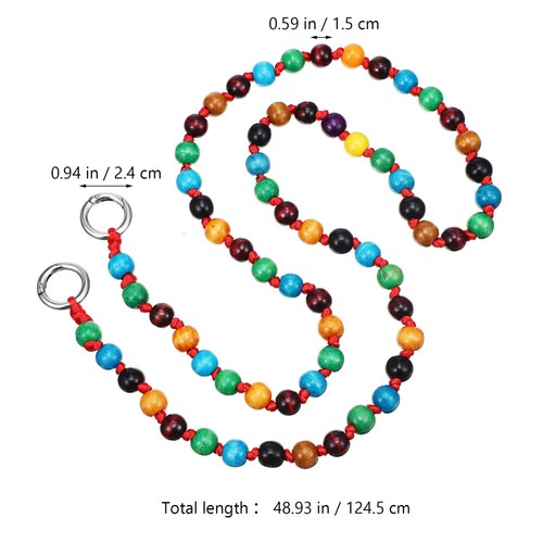 2 Stück Universal-Handy-Lanyards Perlen-Handyanhänger-Handy-Lanyards für den - Zdjęcie 11 z 11