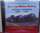 Norfolk And Western Railway Annual Reports 1897 - 1981 CD-ROM Historical Society