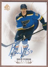 2020-21 SP Authentic Limited Autographs #78 David Perron AUTO - St. Louis Blues