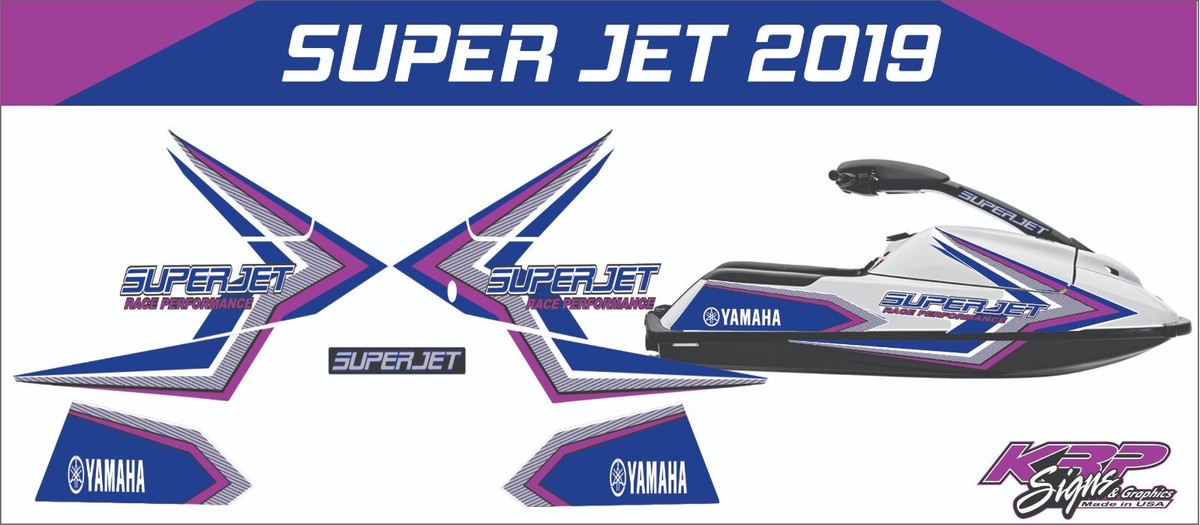 YAMAHA WAVERUNNER SUPER JET 2019 Graphics / Decal / Sticker Kit
