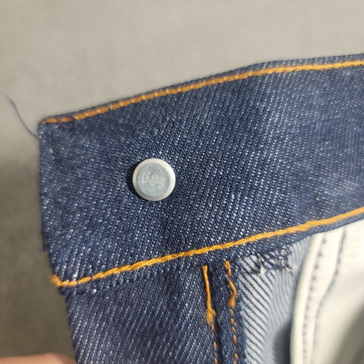 Vintage 70s Levi's Bell Bottom Jeans 26x32 Orange Tab Made In USA