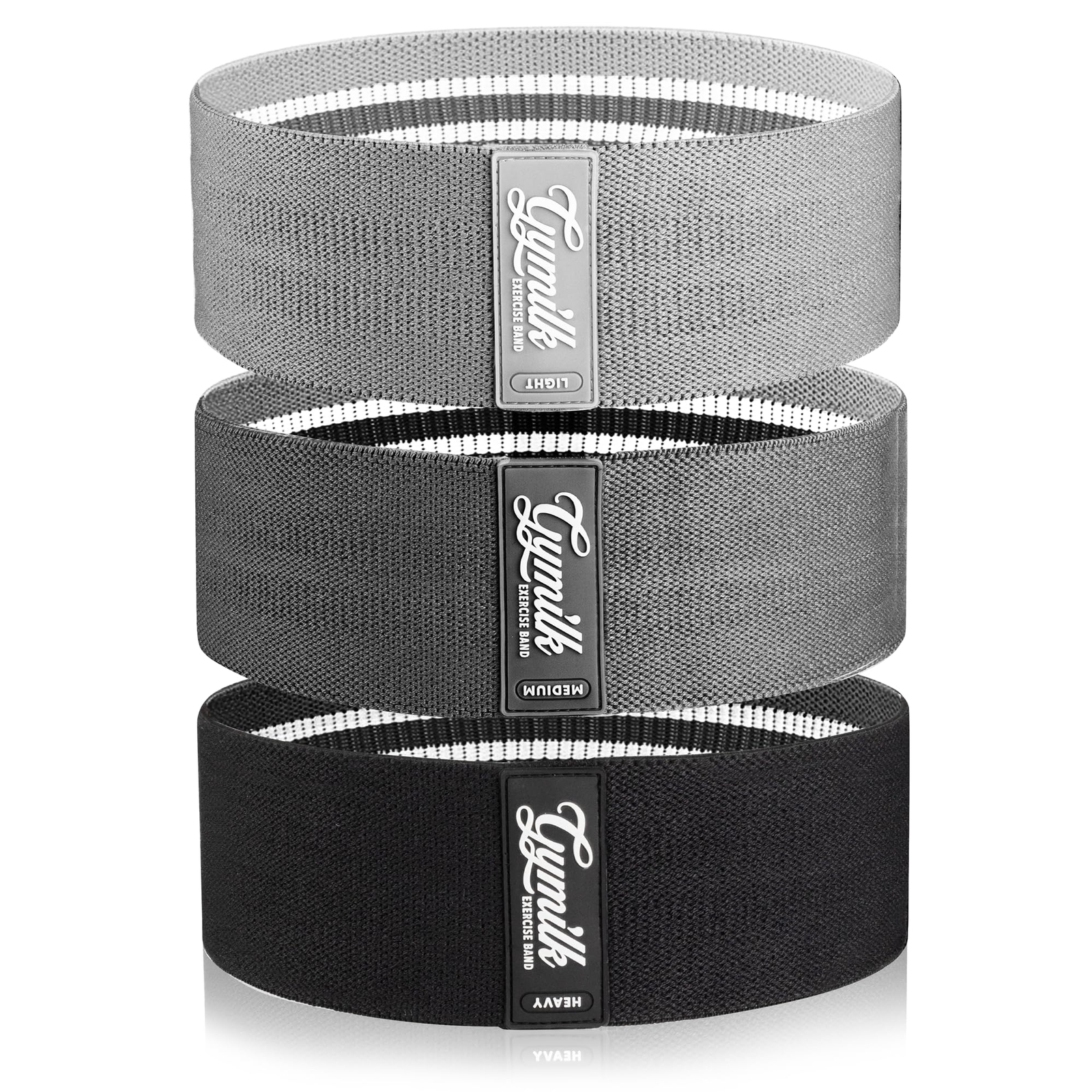 GYMILK Resistance Bands Exercise Bands for Glutes and Lower Body Set of 3 Lev...