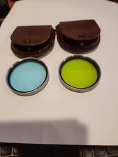 Unique - 2 Cenei Ceneiplan Color Camera Lens Filters -   Blue, Yellow  Germany