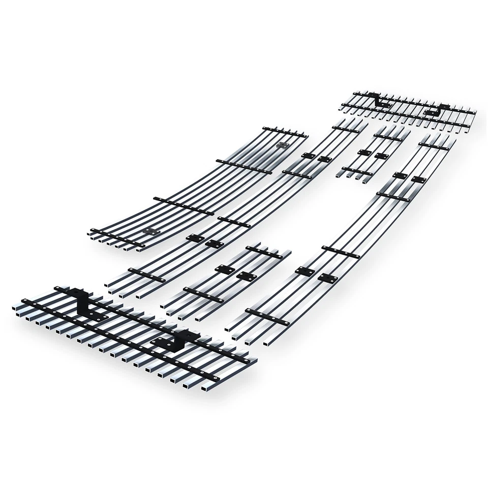 Combo de rejilla cromada Billet para Ford F-250/F-350/F-450/F550 Super Duty 2008-2010 Foto 3 de 4