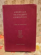 American Travelers Companion 1959 word & phrase book 6 languages