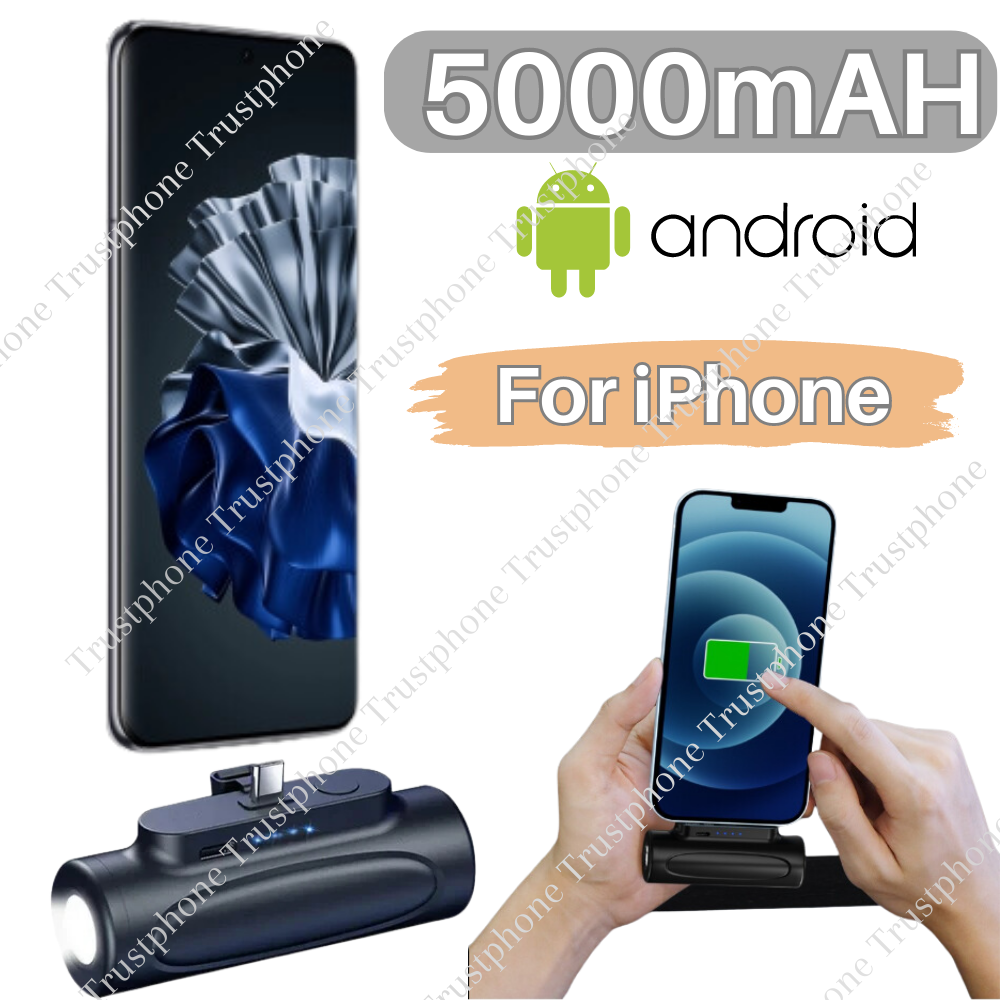 For Android Samsung iPhone 5000mAh Portable Charger Mini Power Bank Battery Pack