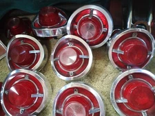 1962 Car Parts  Chevy Tail Lights + Housings Vintage Original OEM