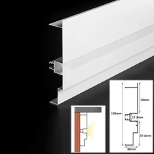 10 x LED Channel Aluminum Spotless LED Diffuser Channel Drywall Ceiling Lighting