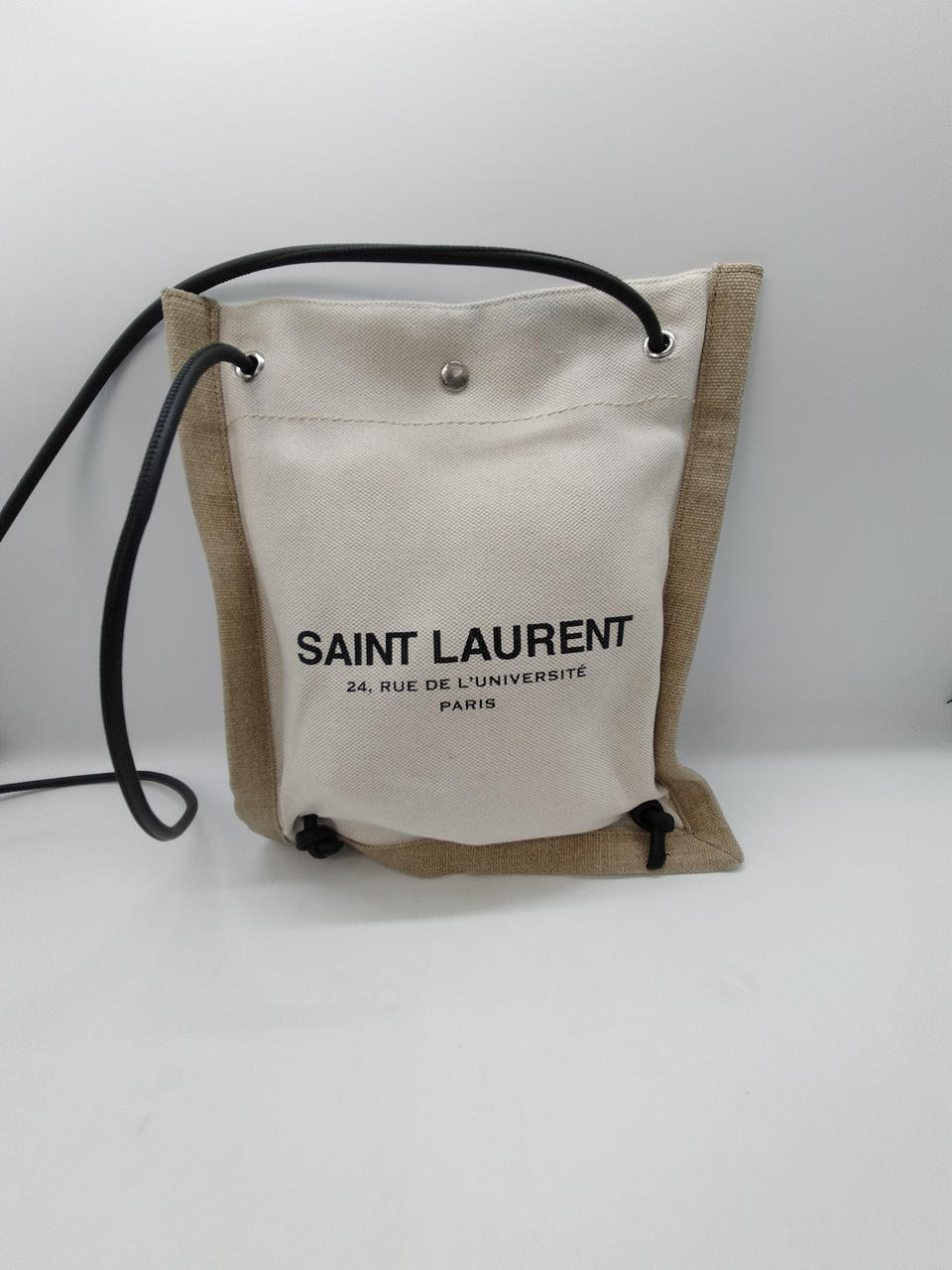 Borsa a tracolla SAINT LAURENT PARIS in tela tracolla strappata usata così com'è vedi foto
