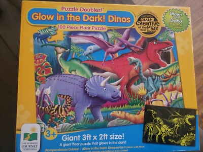 Dinosaurs Glow-in-The-Dark Puzzle – 100 Teile, 45,7 X 30,5 Cm, Für Kinder Ab 5 Jahren