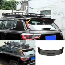 Rear Spoiler Tail Trunk Lip Wing Bar 1X Black ABS Fit For Jeep Compass 2017-2020